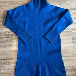 Everlane Women’s Small Royal Blue Wool Blend Long Sleeve Midi Dress